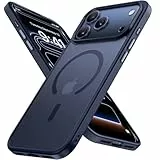 Miracase für iPhone 17 Pro Hülle für Magsafe [TOP Militärschutz & Magnetkraft] Stoßfest Kratzfest mit Samtiger Haptik Extrem Langlebig Handyhülle für iPhone 17 Pro 6,3', Matt-Tief-Blau