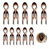 OUDQFCJ 10 Stück Französische Haarspange Kunststoff U-Förmige Haarnadeln Starke Langlebige Pins French Twist Hair Pin Styling Accessoires für Mädchen und Frauen mit Feinem Dickem