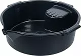 BGS 74612 | Öl-Auffangwanne mit Ausgießer | 6,5 l | Durchmesser: 380 mm | Höhe: 115 mm | Material: PP | schlagfest