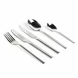 Russell Hobbs RH00855EU Vermont 20-teiliges Besteckset - Besteck set fur 4 personen, Geschirr-Set mit Steakmesser, Edelstahl-Besteck mit Messers, Gabels & Löffels, spülmaschinenfest, 15 Jahre Garantie