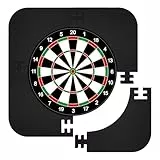 Zocipro Dartscheibe Schutzring, Surround Auffangring Dart Backboard, Wandschutz für Dartboard, Leichtes Eva Dartscheiben Surround für Ø 45 cm Dartscheibe (Schwarz)