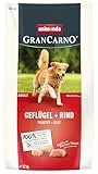 animonda GranCarno Adult Hundetrockenfutter getreidefrei Geflügel + Rind (1 x 12 kg), Trockenfutter für Erwachsene Hunde ohne Gluten und Weizen, Hundefutter trocken mit hoher Bekömmlichkeit