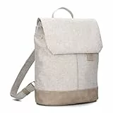 Zwei Damen Rucksack Olli OR13 Daypack 7 Liter robust strapazierfähig wasserabweisend Rückenpolsterung Hauptfach mit Reißverschluss Geheimfach Handyfach Einsteckfächer Laptopfach gepolstert (sand)