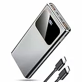 Coucur Power Bank 10000mAh, 22.5W Power Bank USB-C Input & Output, PD 3.0 QC 4.0 Schnellladefunktion, Externe Handyakkus Con LED Display, Akkupack für iPhone 15 14 13 12 Pro Samsung Galaxy S23 etc