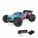 ARRMA 1/16 Mini KRATON 3S DSC 4X4 RTR – Brushless Monster Truck inkl. Smart LiPo Akku & USB-C Ladegerät – 80+ km/h Speed Truck – Türkis/Rosa