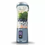 Ninja Blast BC151UKNV Tragbarer Mixer, 530 ml, auslaufsicherer Deckel und Trinkauslauf, leistungsstarker kabelloser Mini-Mixer, wiederaufladbar, tragbare Smoothies, Protein-Shakes, mischt Eis und