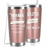 Weihnachtsgeschenke für Frauen,600ml Thermobecher Kaffeebecher Tasse,Muttertagsgeschenk Personalisiert,Muttertag Geschenk für Oma Frauen,Mama Geschenk zum Muttertag Geburtstag Weihnachten