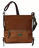 TOM TAILOR Elin Damen Umhängetasche Crossbody Bag Mittelgroß Cognac Braun
