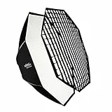 Walimex pro Essential Softbox Octagon 150cm, um 360° drehbar, einfacher Aufbau, inkl. Grid, Bowens Adapter und Transporttasche, ideal für Porträts und Beauty-Aufnahmen