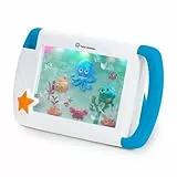 Baby Einstein On-the-Go Sea Dreams Soother, tragbares Baby-Tablet-Spielzeug mit Musik und Lichtern, leicht zu greifen für kleine Hände, mit Kinderwagenclip, für Neugeborene ab 0 Monaten