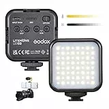 GODOX LITEMONS LED6Bi LED Zweifarbige Videolampe, 3200K-6500K, CRI95 Licht, Wiederaufladbar mit Lithiumbatterie zum Filmen, Live-Senden, Mikrofilmieren und Aufzeichnen