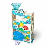 Melissa & Doug - Rollables Ozeanrutsche aus Holz - Baby- und Kleinkindspielzeug (5 Teile), Entwicklungs- und Lernspielzeuge, für Kinder ab 12 Monaten geeignet - FSC zertifizierte