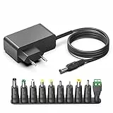 HKY 12V 2,5A Universal AC Adapter Netzteil für blonbar Nachttischlampe Wake Up Licht Wecker AJ300, Dekala Lichtwecker Tageslichtwecker, PA APA 16524 Powerpack mit Jump-Start, NOCO 721906 Jump Starter