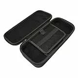 Sxhlseller Tragetasche für Steam Deck-Konsole, Hartschalen-Handkonsole, Schützende Reisetasche, Integrierter Speicherkartensteckplatz, Ständer für Steam Deck (Schwarz)