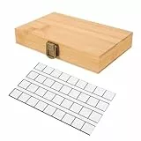 HOODANCOS Farbmischpalette Kunststoff Farbkasten Mit 36 Fächern Transparent Aquarellpigmenthalter Für Künstler Und Kinder Farbschale Mit Deckel Zum Schutz Der Farben Beim Malen