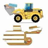 DH-Konzept 6 Einladungskarten in Radladerform für Kindergeburtstag und Mottoparty | Baustelle Bauarbeiter Radlader Bagger Einladung Invites Geburtstag Party