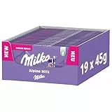 Milka Die Kleine Alpenmilch – zarte Vollmilchschokolade aus Alpenmilch im Mini-Format – 19 x 45g