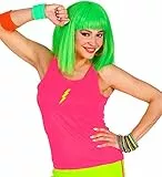 W WIDMANN MILANO Party Fashion - Tank Top, Neonfarben, Oberteil für 80er Jahre Mottopartys