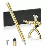 OSDUE Magnetic Fidget Pen, Stressabbau Druckkugelschreiber, Lustig Multifunktions Magnetstift, Vatertagsgeschenk für Papa, Geschenke für Männer, Ideales Geschenk für Kinder (Gold)