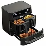 Cuisinart Tri Zone 13,6L Heißluftfritteuse & Ofen | PFAS-frei | XXXL-Kapazität | 3 Kochzonen | 2×4,3L Körbe + 5L Ofen | 9-in-1: Frittieren, Rösten, Grillen, Backen, Aufwärmen, Dörren, Pizza, Toast