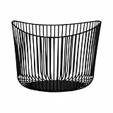 blomus Aufbewahrungskorb -MODO- | Schwarz | 32L x 32B x 23H cm | Gitterkorb | Dekokorb aus Stahl