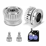 2 Stück Extruder Gears für Creality K1 K1C K1 max Ender 3 v3 Ender 3 V3 Plus aus Nickel-Plated Gehärtetem Stahl 3D-Druckern Zubehör mit Schrauben