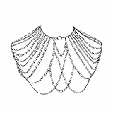 Oxxggkao Herrenmode Körperkette Aus Metall Für Nachtclubs Und Partys Schulter Accessoire Mit Quasten Nachtleben Accessoires Strand Karneval Halskette