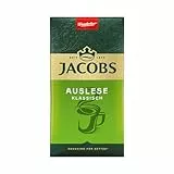 Jacobs Filterkaffee Auslese Klassisch, mittlere Röstung, Kaffee gemahlen, geröstet in Deutschland, ideal für Filterkaffeemaschine & French Press, Intensität 6/10, 500 g