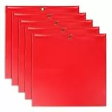 5 Stücke Warnfahne 30x30 cm Rote Signalfahne für Überlänge, Transport, Fahrradträger, Auto, Wohnwagen, Anhänger