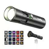 SMALLRIG RF20C Tragbare LED-Fototaschenlampe, 20W Dimmbare 5-Farben-Füllleuchte, CRI 97+, TLCI 99+, 10000mAh Zoom-Videoleuchte mit Gobos und Silikon-Gobohalter für Video, Content-Ersteller - 5335