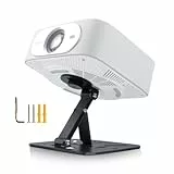 Salange Mini Beamer Halterung Ständer Tisch, Mehrwinkel Projector Base Stand Decke Wand, 360°Drehung Wandhalterung ,Passend für Projektoren mit 1/4 Zoll Gewindeanschluss, Schwarz