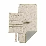 hauck Windeltasche mit Wickelunterlage Change N Walk für Unterwegs, Baby Wickeltasche Organizer, Wickeltetui mit Schlaufe für Kinderwagengriff, Wickelclutch, Abwischbar (Disney Simba Beige)