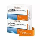 Orlistat-ratiopharm® 60 mg Hartkapseln im Sparset 2 x 84 Hartkapseln: Unterstützt die Gewichtsabnahme bei Übergewicht ab einem BMI von mindestens 28.