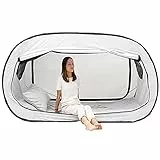 YFGEYS Zelt Smart Für 1-2 Personen,Herausnehmbare Hauszelt Hauszelt Wasserdicht, Ventilat Gruppenzelt, Campingzelt, Familienzelt,Weiß,190 * 90 * 100cm