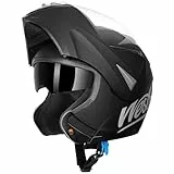 Westt Klapphelm Motorradhelm ECE-R 22.06 Zertifiziert Integralhelm für Damen und Herren Jethelm mit Kinnschutz Scooter Roller Moped Helm mit Sonnenblende und Visier
