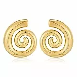 LILIE&WHITE Spiral-Ohrringe für Damen, Hypoallergen und Farbtreu, Eleganter Schmuck für Alltag und besondere Anlässe