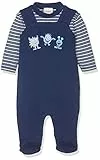 Schnizler Baby - Jungen Strampler-set Interlock 2-teilig Kleine Monster 813151, 11 - Marine, 56