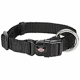 TRIXIE Premium Hund Collar-Parent, schwarz, Small - Medium, 4011905201511