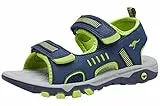 KangaROOS Unisex Kinder K-logan Sneaker, Grün Blau, 37 EU