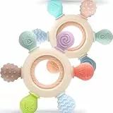 Okonkn Beißring Baby,Zahnungshilfe Spielzeug Silikon Baby Zubehör Für Jungen Und Mädchen