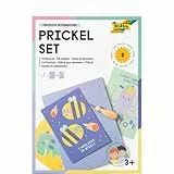 Folia 23619 - Prickel Set Pawsitive Affirmations, Bastelset aus 1 Prickelnadel, 1 Filzunterlage und 6 Motivvorlagen, inkl. Anleitung und DIY Ideen
