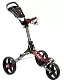 EzeGlide Unisex-Adult Bolt2 Golf Trolley, Matt Grey/Red, Einheitsgröße