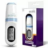 scala SC 8271 Infrarot Fieberthermometer kontaktlos – Stirnthermometer für Kinder & Erwachsene – digitales Fiebermessgerät mit 1 Sek. Messzeit, Signalton & Speicher für 9 Messwerte
