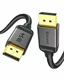 Silkland 54Gbps DisplayPort Kabel 2.1 3M [VESA-Zertifiziert] DP54, [8K@165Hz, 4K@480Hz 360Hz 240Hz] DP Kabel 16K, HDR10 FreeSync G-Sync DisplayPort 2.1 Kabel für Gaming-Monitor 360Hz, PC, 5090 7900XTX