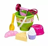 Simba Kleines Backset – 7 teiliges Sandspielzeug Set mit Schüssel, Mixer, Kuchenform - bunter Kunststoff, ab den ersten Lebensmonaten