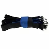 10x Klett-Kabelbinder 600x38 schwarz-blau Flausch/Klett gleichseitig Klettbinder