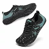 Limberun Wasserschuhe Kinder Barfußschuhe Badeschuhe Kinder barfußschuhe Kinder mädchen Jungen neoprenschuhe Kinder,bequem schwarz/Grün 29