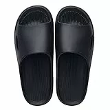 Meaunzyl Hausschuhe für Herren und Damen, Sommer, Hausschuhe, weich und bequem, Wolken, Hausschuhe, Schwimmbad, rutschfest, leicht, Duschschuhe, Strand, Innen- und Außenbereich, Schwarz , 46 EU