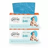 Diaper Genie - 2er-Pack Original Easy Roll Nachfüllungen 2x18 Beutel kompatibel mit Diaper Genie Platinum Windeleimer - Geruchsdicht & stabil. Für 10 Monate Windeln.'