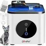 LOVPET® Katzenbrunnen Trinkbrunnen für Katzen 3,5L Wassertank & 3x Filter Automatischer Wasserspender Katzentrinkbrunnen mit Bewegungssensor Wasserbrunnen Doppel-Filtersystem Aktivkohle & Filtersteine